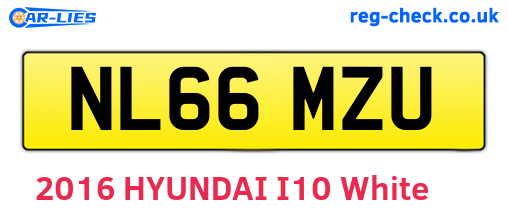 NL66MZU are the vehicle registration plates.
