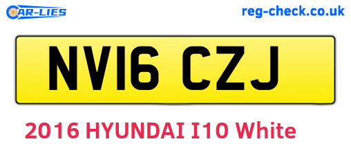 NV16CZJ are the vehicle registration plates.