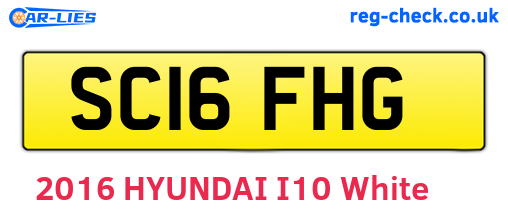 SC16FHG are the vehicle registration plates.