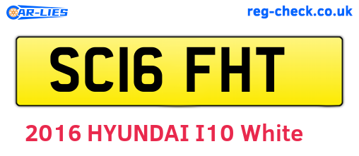 SC16FHT are the vehicle registration plates.