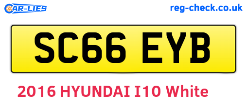 SC66EYB are the vehicle registration plates.