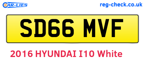 SD66MVF are the vehicle registration plates.