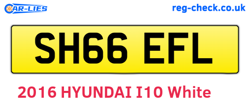 SH66EFL are the vehicle registration plates.