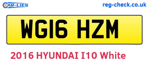 WG16HZM are the vehicle registration plates.