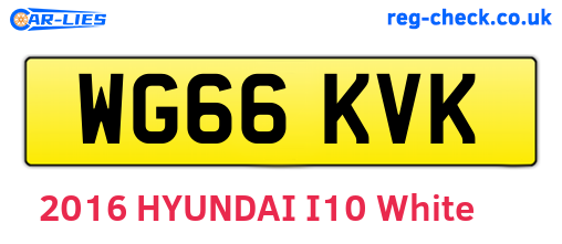 WG66KVK are the vehicle registration plates.
