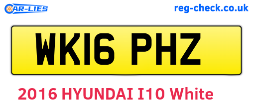 WK16PHZ are the vehicle registration plates.