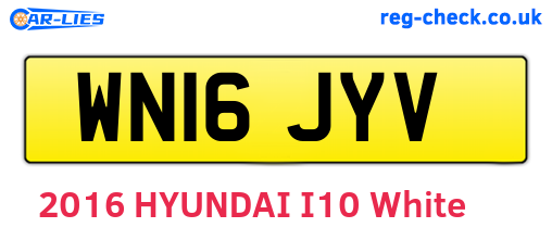 WN16JYV are the vehicle registration plates.