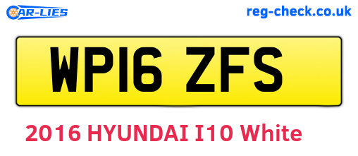 WP16ZFS are the vehicle registration plates.