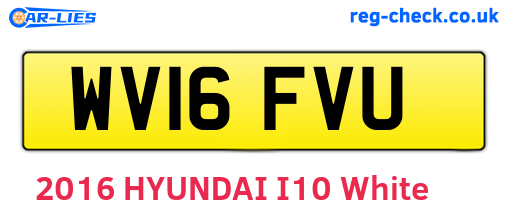WV16FVU are the vehicle registration plates.