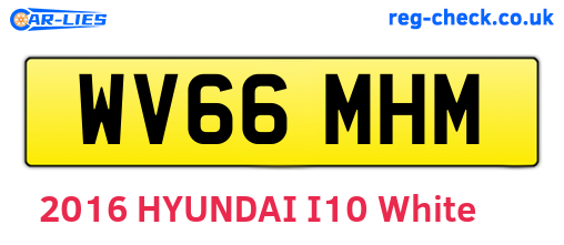 WV66MHM are the vehicle registration plates.