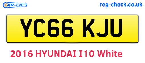 YC66KJU are the vehicle registration plates.
