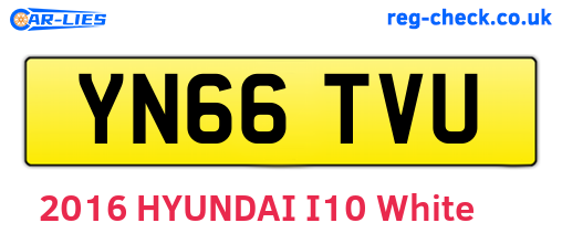 YN66TVU are the vehicle registration plates.