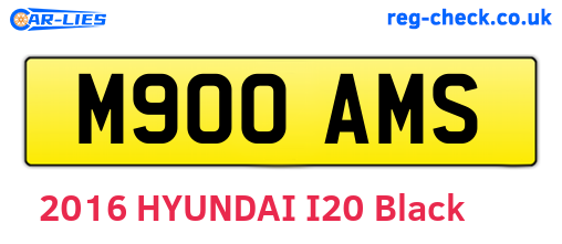 M900AMS are the vehicle registration plates.