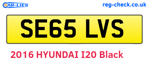 SE65LVS are the vehicle registration plates.