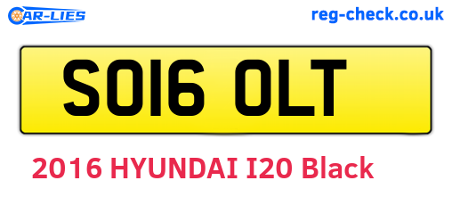 SO16OLT are the vehicle registration plates.
