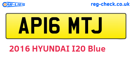 AP16MTJ are the vehicle registration plates.