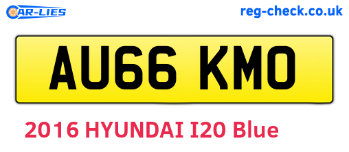 AU66KMO are the vehicle registration plates.