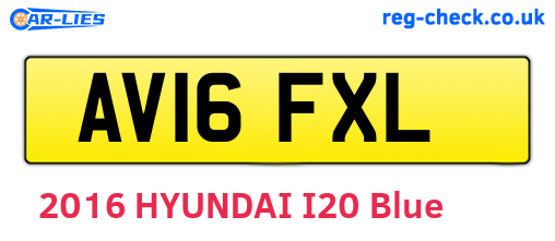 AV16FXL are the vehicle registration plates.