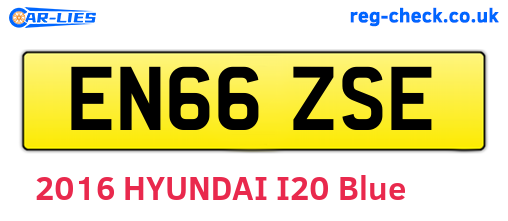 EN66ZSE are the vehicle registration plates.