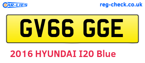 GV66GGE are the vehicle registration plates.