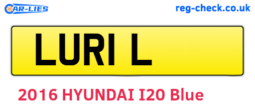 LUR1L are the vehicle registration plates.