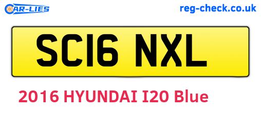 SC16NXL are the vehicle registration plates.