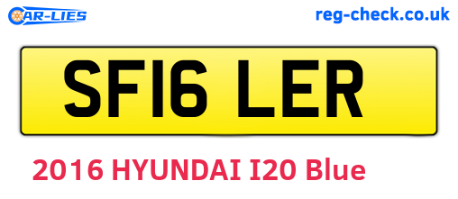 SF16LER are the vehicle registration plates.