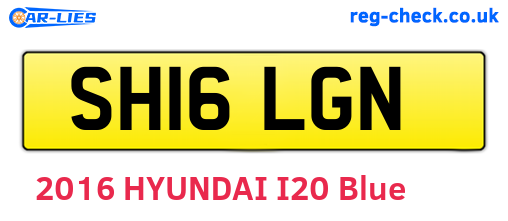 SH16LGN are the vehicle registration plates.
