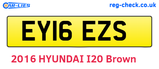 EY16EZS are the vehicle registration plates.