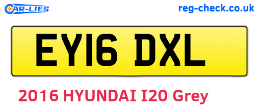 EY16DXL are the vehicle registration plates.