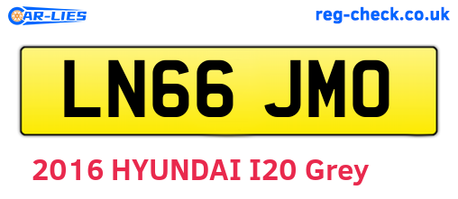 LN66JMO are the vehicle registration plates.