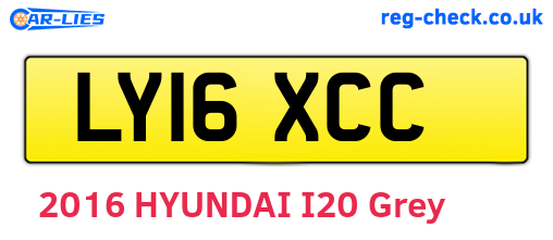 LY16XCC are the vehicle registration plates.