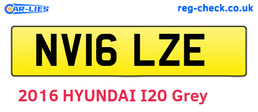 NV16LZE are the vehicle registration plates.