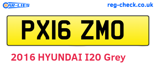 PX16ZMO are the vehicle registration plates.