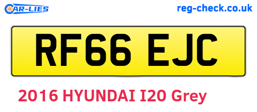 RF66EJC are the vehicle registration plates.