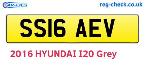 SS16AEV are the vehicle registration plates.