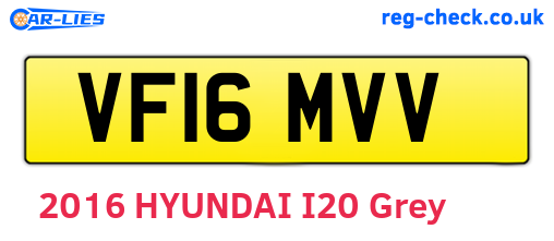 VF16MVV are the vehicle registration plates.