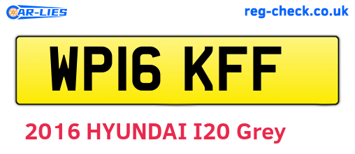 WP16KFF are the vehicle registration plates.