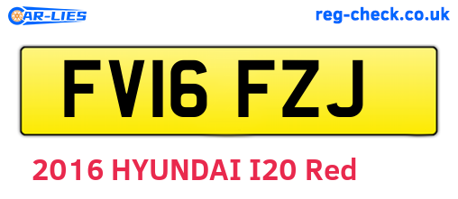 FV16FZJ are the vehicle registration plates.