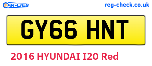 GY66HNT are the vehicle registration plates.