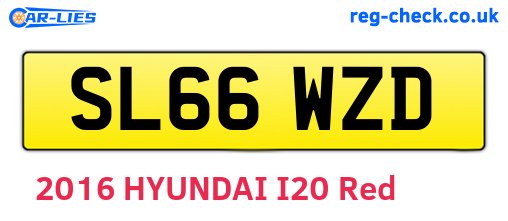 SL66WZD are the vehicle registration plates.