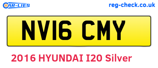 NV16CMY are the vehicle registration plates.
