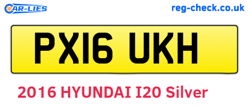 PX16UKH are the vehicle registration plates.