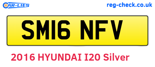 SM16NFV are the vehicle registration plates.