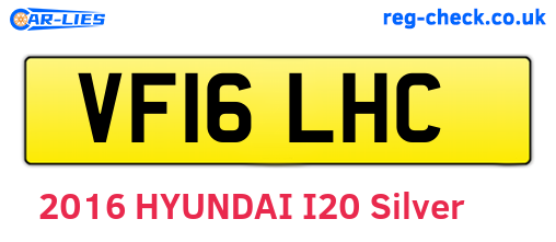 VF16LHC are the vehicle registration plates.