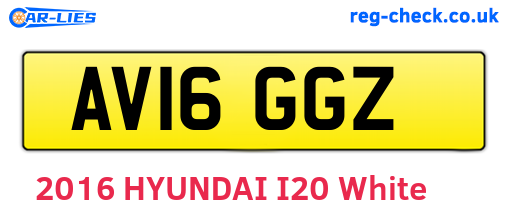 AV16GGZ are the vehicle registration plates.