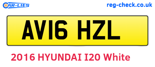 AV16HZL are the vehicle registration plates.