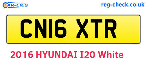 CN16XTR are the vehicle registration plates.