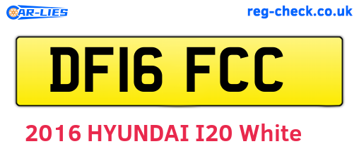 DF16FCC are the vehicle registration plates.
