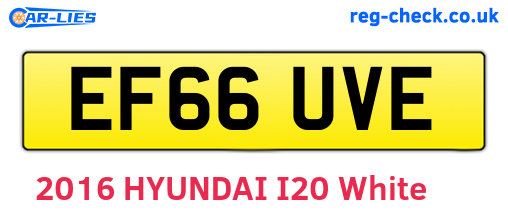 EF66UVE are the vehicle registration plates.
